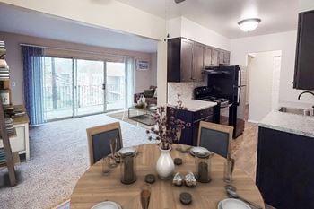 Kitchen with living room 